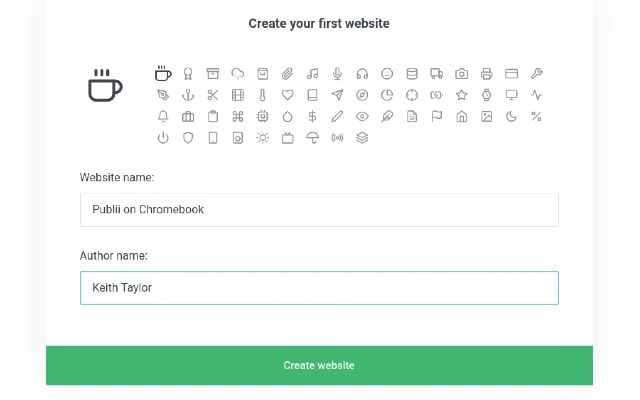 Create your First Publii Website